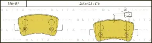 Тормозные колодки BLITZ BB0448P