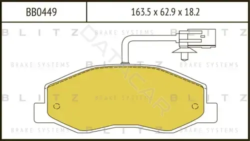 Тормозные колодки BLITZ BB0449
