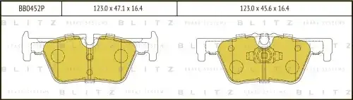 Тормозные колодки BLITZ BB0452P