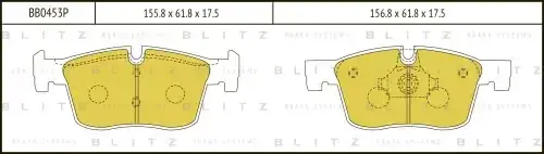 Тормозные колодки BLITZ BB0453P