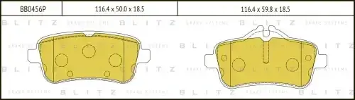 Тормозные колодки BLITZ BB0456P