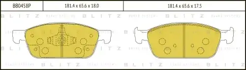 Тормозные колодки BLITZ BB0458P