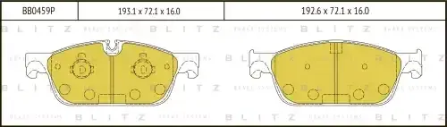 Тормозные колодки BLITZ BB0459P