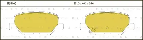 Тормозные колодки BLITZ BB0463