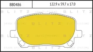 Тормозные колодки BLITZ BB0486