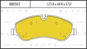 Тормозные колодки BLITZ BB0502