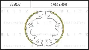 Колодки ручника BLITZ BB5037