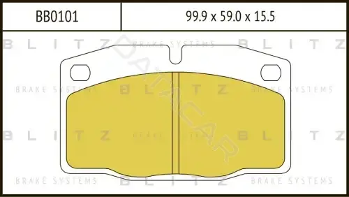 Тормозные колодки BLITZ BB0101