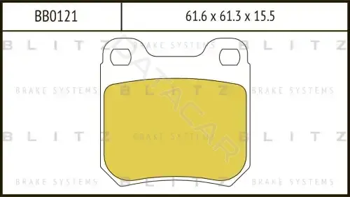 Тормозные колодки BLITZ BB0121