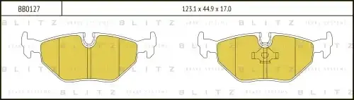Тормозные колодки BLITZ BB0127