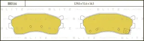 Тормозные колодки BLITZ BB0166