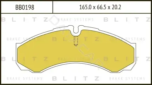 Тормозные колодки BLITZ BB0198