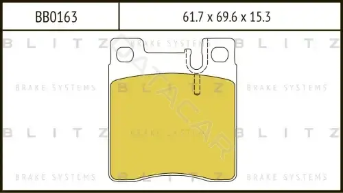 Тормозные колодки BLITZ BB0163
