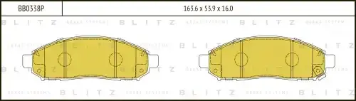 Тормозные колодки BLITZ BB0338P