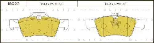 Тормозные колодки BLITZ BB0295P