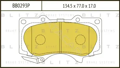 Тормозные колодки BLITZ BB0293P