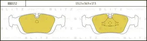 Тормозные колодки BLITZ BB0152