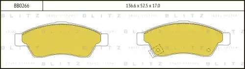 Тормозные колодки BLITZ BB0266
