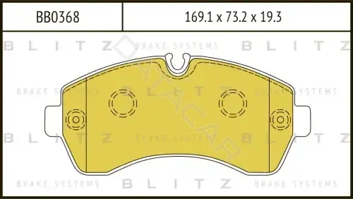 Тормозные колодки BLITZ BB0368