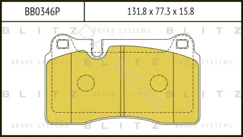 Тормозные колодки BLITZ BB0346P