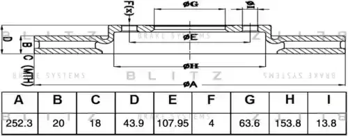 Тормозные диски BLITZ BS0483