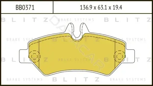 Тормозные колодки BLITZ BB0371
