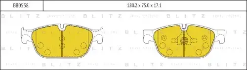 Тормозные колодки BLITZ BB0538
