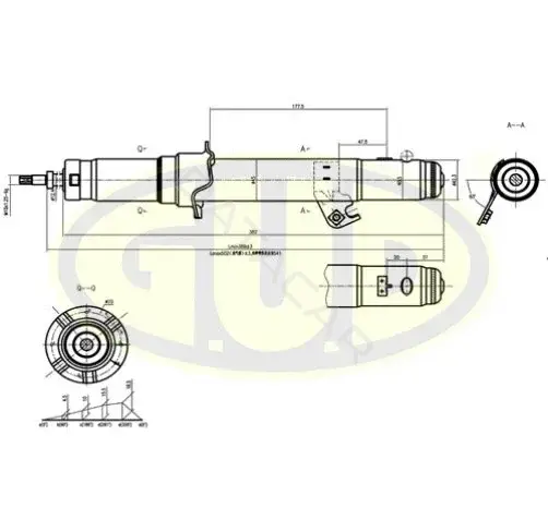 Амортизаторы GUD GSA341352