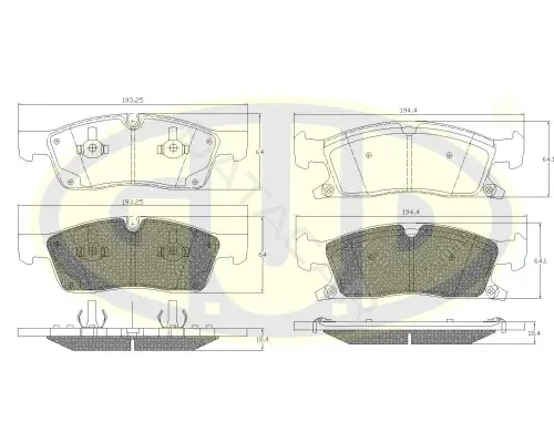 Тормозные колодки GUD GBP143010