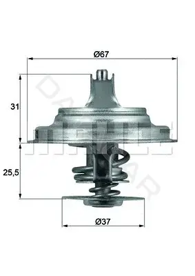 Термостат KNECHT/MAHLE TX2571D