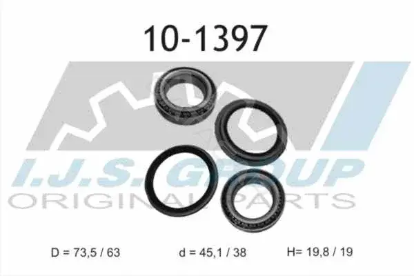 Подшипник ступицы IJS GROUP 10-1397
