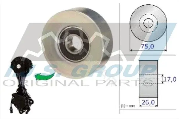 Натяжной ролик ГРМ IJS GROUP 93-2155