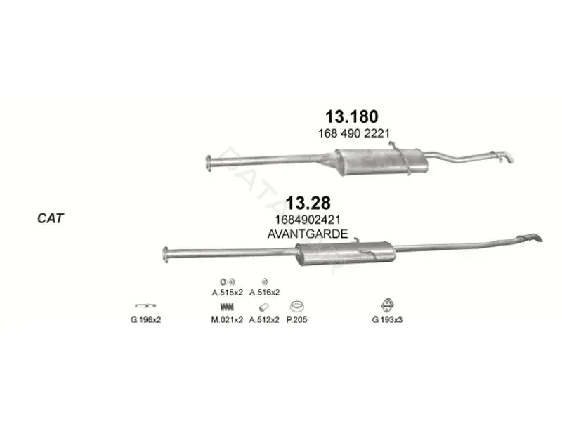 Глушитель выхлопных газов POLMOSTROW 13.28
