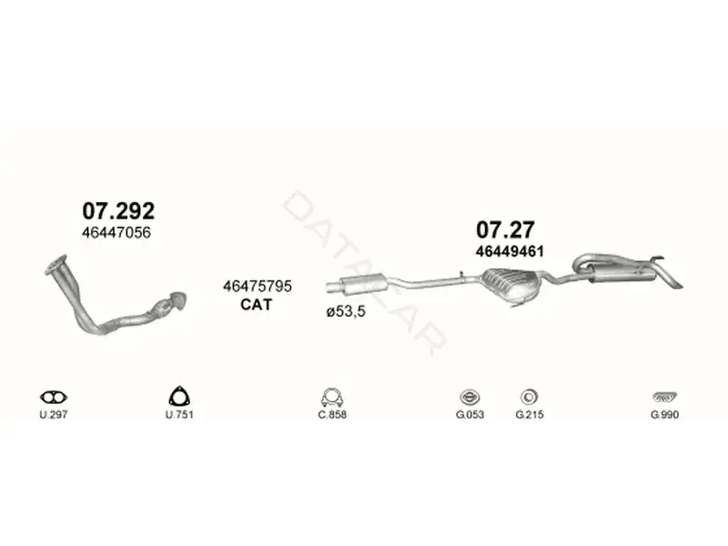 Глушитель выхлопных газов POLMOSTROW 07.27