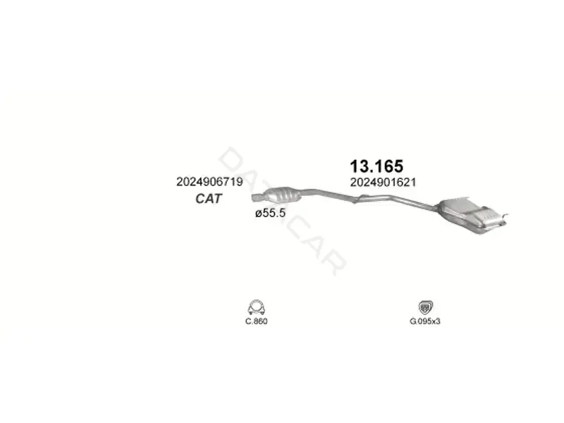 Глушитель выхлопных газов POLMOSTROW 13.165