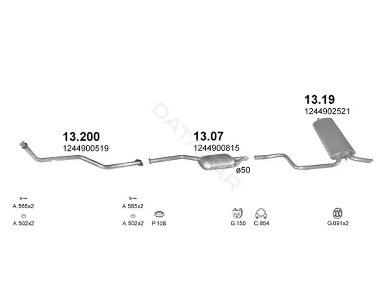 Глушитель выхлопных газов POLMOSTROW 13.200