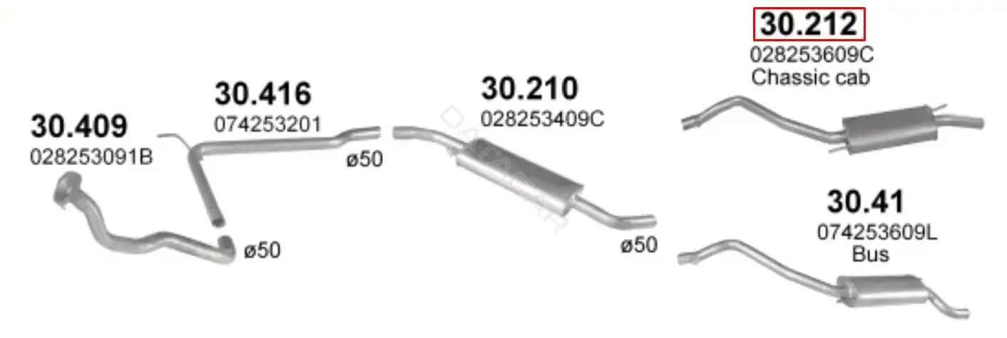 Глушитель выхлопных газов POLMOSTROW 30.212