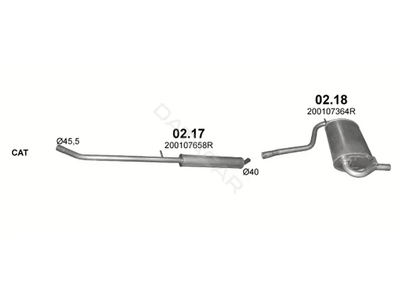Глушитель выхлопных газов POLMOSTROW 02.17