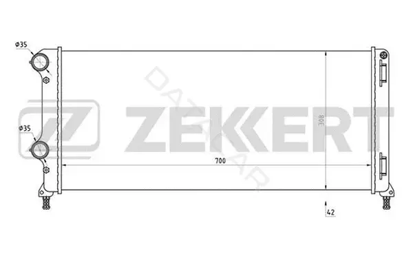 Радиатор охлаждения ZEKKERT MK-1190
