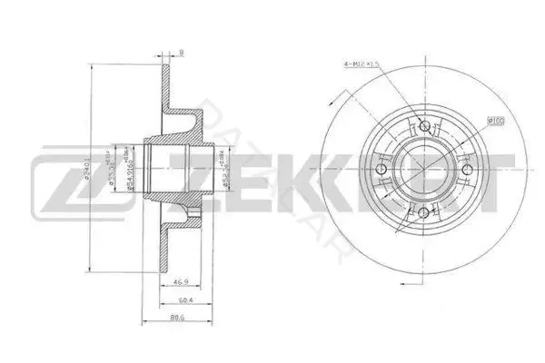 Тормозные диски ZEKKERT BS-5232
