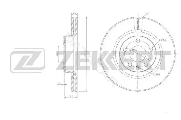 Тормозные диски ZEKKERT BS-5921