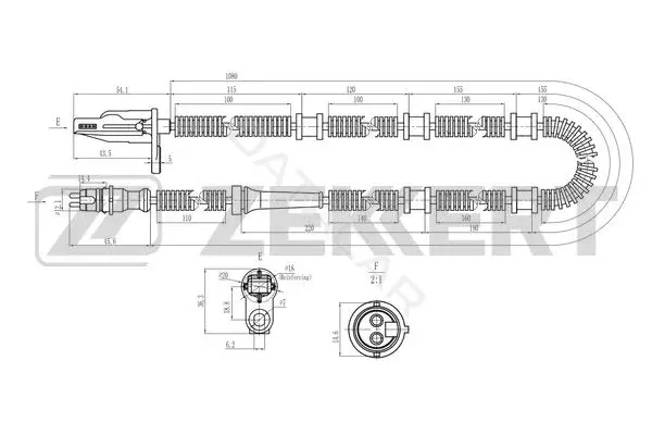 Датчик АБС ZEKKERT SE-6226