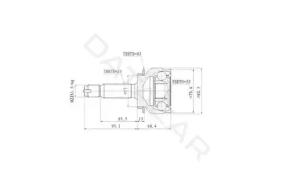 Шрус AYWIPARTS AW1510036A