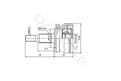 Шрус AYWIPARTS AW1510050