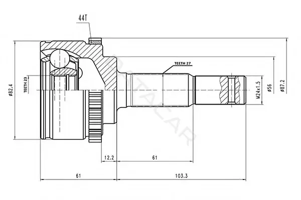 Шрус AYWIPARTS AW1510079A