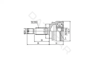 Шрус AYWIPARTS AW1510104