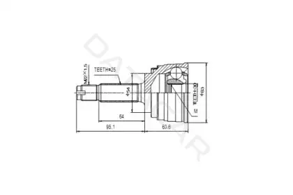 Шрус AYWIPARTS AW1510173