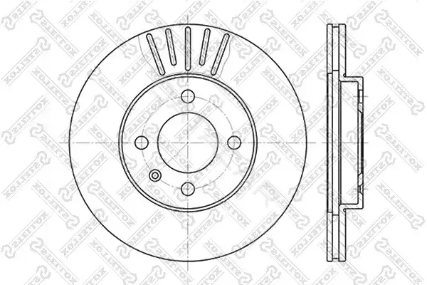 Тормозные диски STELLOX 6020-9934V-SX