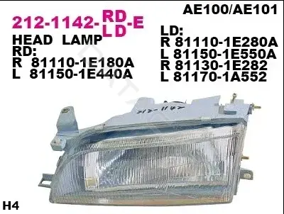 Фары DEPO 212-1142L-LD-E