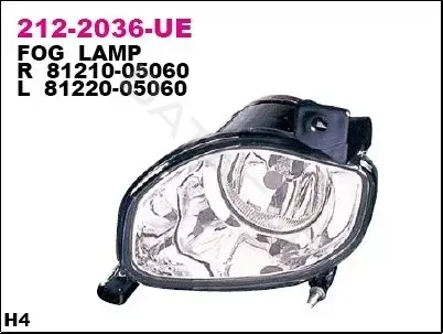 Противотуманные фары DEPO 212-2036R-UE